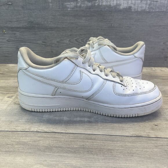 Nike Air Force 1 07 Low Mens Size 10.5 White Athletic Lifestyle Shoes Sneakers main image 4
